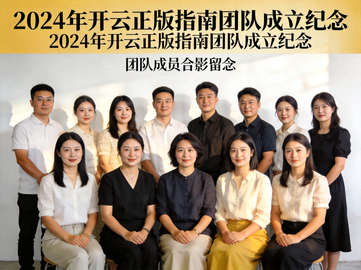 2024年开云正版指南团队成立时的纪念合影