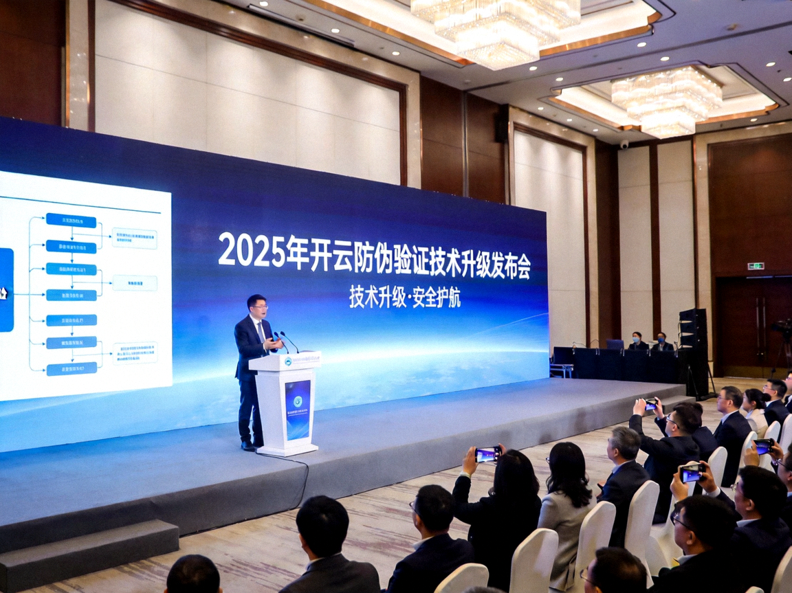 2025年开云防伪验证技术升级发布会现场照片