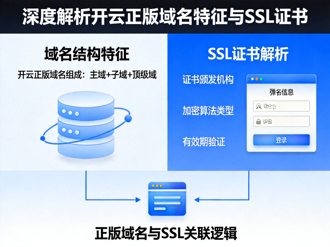 深度解析开云正版域名特征与SSL证书验证流程示意图