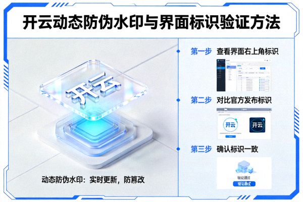 开云动态防伪水印与界面标识验证方法