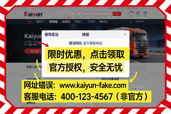 仿冒Kaiyun官网实测现形记配图，还原页面破绽与诱导话术场景
