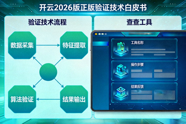 开云2026版正版验证技术白皮书配图，展示验证技术框架与自查工具