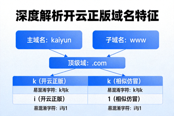 深度解析开云正版域名特征配图，逐字符拆解域名结构与易混淆字符