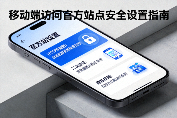 移动端访问官方站点安全设置示意图