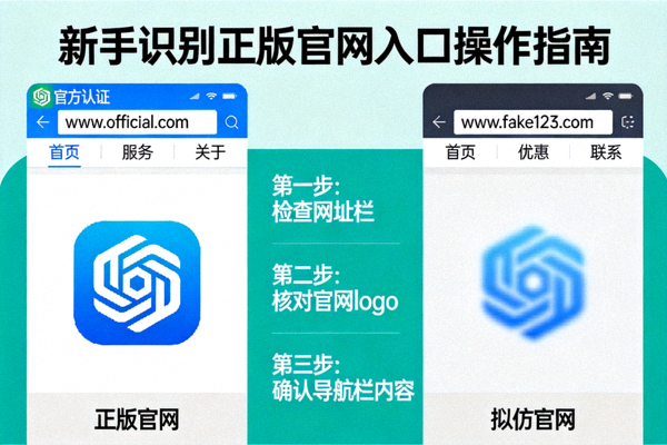 新手识别正版官网入口的对比操作手册配图