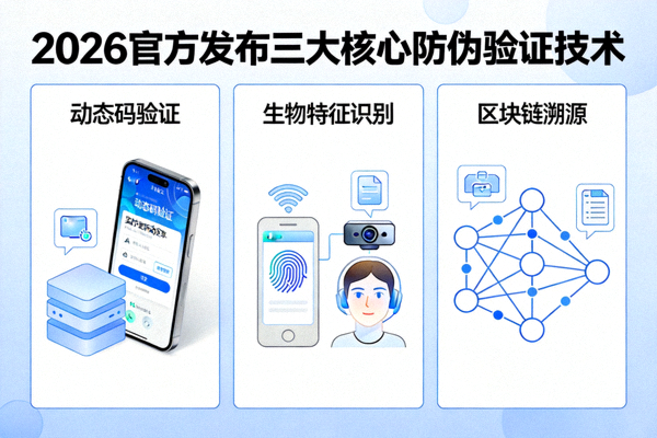 2026官方发布三大核心防伪验证技术图示