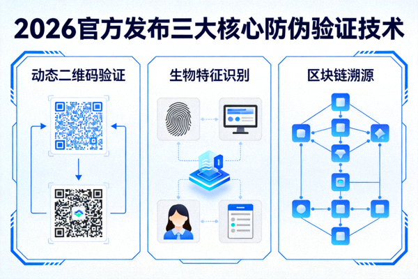2026官方发布三大核心防伪验证技术图示