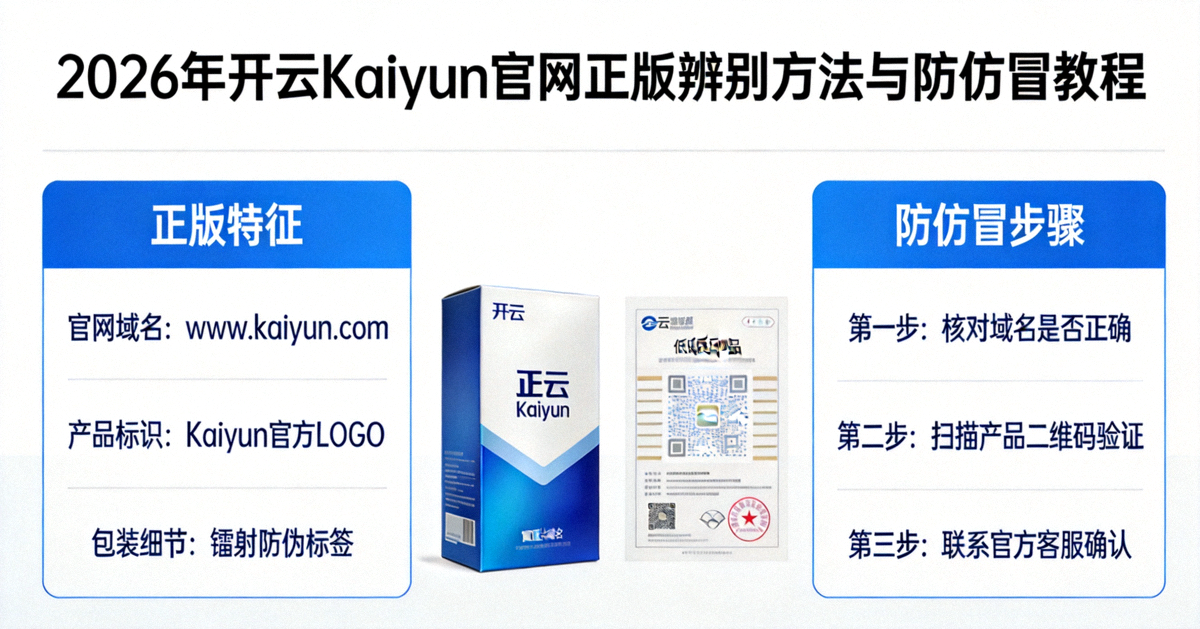 2026年开云Kaiyun官网正版辨别方法与防仿冒教程主题配图